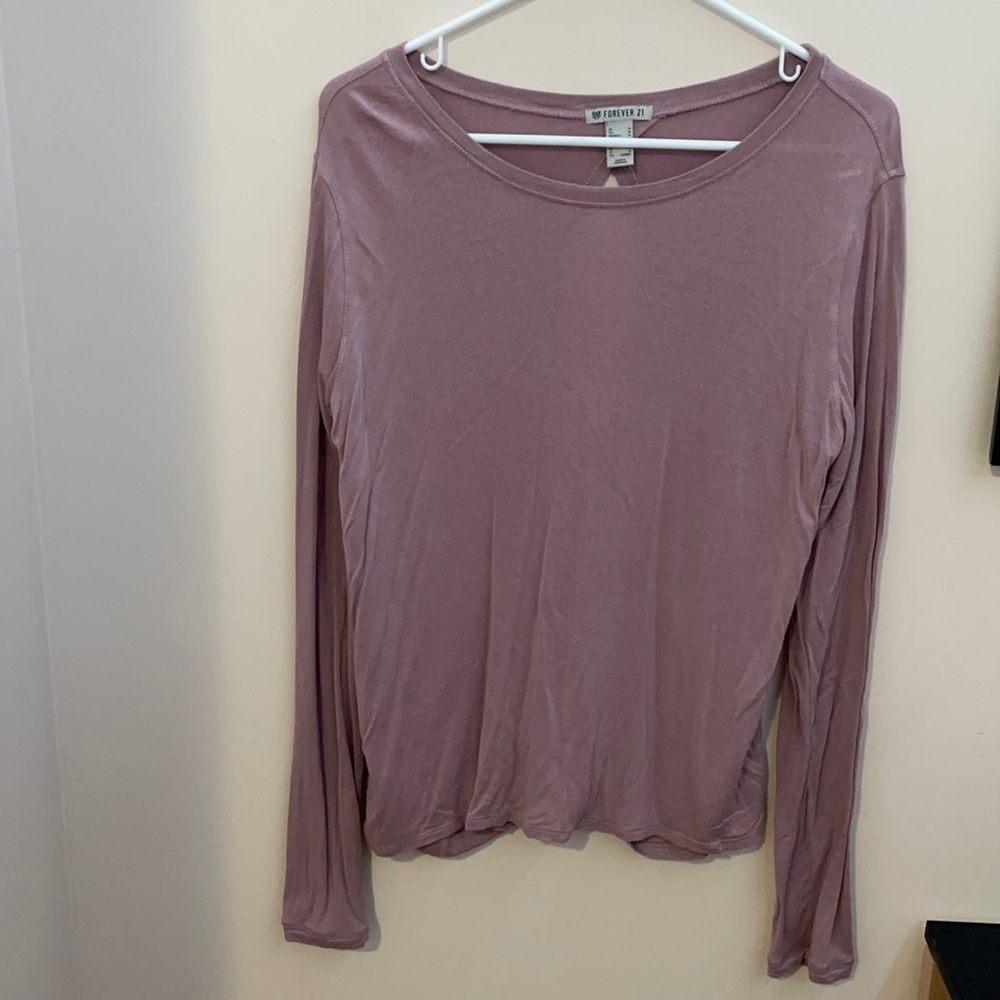 Purple long sleeve top
